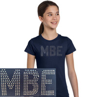 Girls Fitted Rhinestone T-shirt - Runs Small