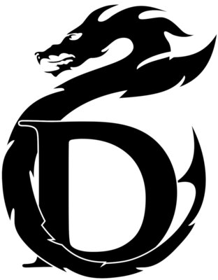 dragon logo Black